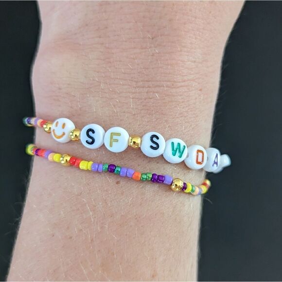 2 Taylor Swift Handmade Bracelets She's Fine She Wasn't Doing Anything B… - Picture 2 of 5